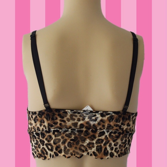 ONE LEFT NWT-VS LEOPARD PRINT UNLINED BRALETTE - Picture 3 of 3
